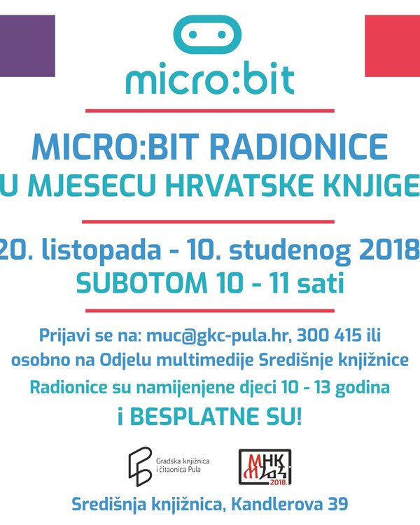 Micro:bit radionice u Mjesecu hrvatske knjige
