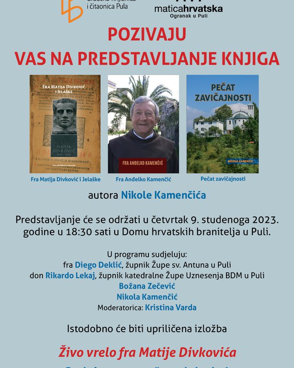Predstavljanje knjiga Nikole Kamenčića