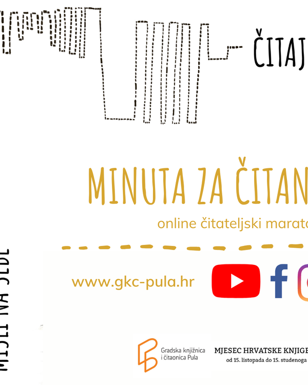 Poziv za sudjelovanje u online čitateljskom maratonu Minuta za čitanje