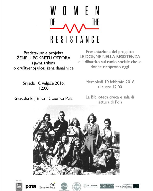 Predstavljen projekt „Women of the Resistance (Žene u otporu)“ uz javnu tribinu o doprinosu žena u Pokretu otpora